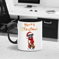 thumbnail image 4 of Merry Christmas Boxer Enjoys Woofmas Winter Xmas Holiday 11oz Accent Two-tone Mug Boxers Dog Lover Gifts Idea Coffee Tea Cup - 02022, 4 of 5