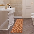 thumbnail image 5 of Ottomanson Non-Slip Hallway Runner Rug 20" x 59" Perfect for High Traffic Areas, Orange Trellis, 5 of 8