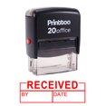 thumbnail image 2 of Printtoo Reçu avec DATE d'Expiration Tampon en Caoutchouc Auto-Encriant Fournitures de Bureau-Rouge, 2 of 2