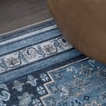 thumbnail image 2 of JONATHAN Y WASHABLE 4 x 6 Area Rug, Dalyan Geometric Medallions - Blue/Gray, WSH101C-4, 2 of 9