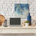 thumbnail image 2 of Stupell Industries Abstract Blue Gold Paint Design Canvas Wall Art by Nikki Robbins, 2 of 6