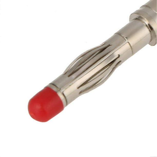 10 Pack 4mm Red and Black Fully Insulated Safety Stackable Banana Plug Connectors