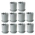 thumbnail image 5 of 10 Sets Plastic Flowerpots Small Rose Planter Succulent Plant Nursery Pots, 5 of 8