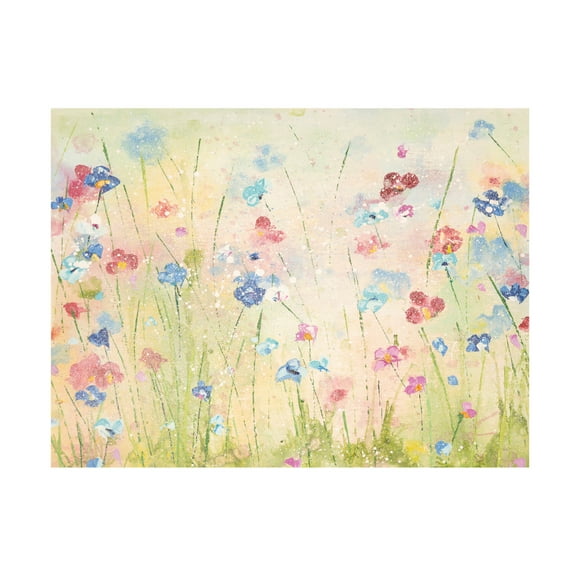 Canvas Wall Art - Emma Coghlan 'Forget-Me-Not' Wall Art for Living Room, Bedroom, or Office Décor by Trademark Fine Art - 19 x 14 Inches