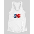 thumbnail image 3 of U.S.A. Flag July 4Th Racerback Tank Women -Image by Shutterstock, Female Small, 3 of 4