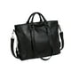 thumbnail image 3 of Bolso tote de trabajo elegante para mujer, con compartimentos, de piel sintética, ideal para la playa o el trabajo. Negro, 3 of 9