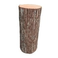 thumbnail image 4 of Abbraccia Wood Pedestal Cylinder Pedestal Stand Rustic Wooden Plinth Cylindrical Display Stand for Newborn Baby Shower Party Decoration 20cmx50cm, 4 of 9
