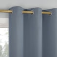 thumbnail image 3 of Sun Zero Nolan 2-pack Energy Saving Blackout Grommet Curtain Panel Pair, 40"W x 63"L, Denim Blue, 3 of 5