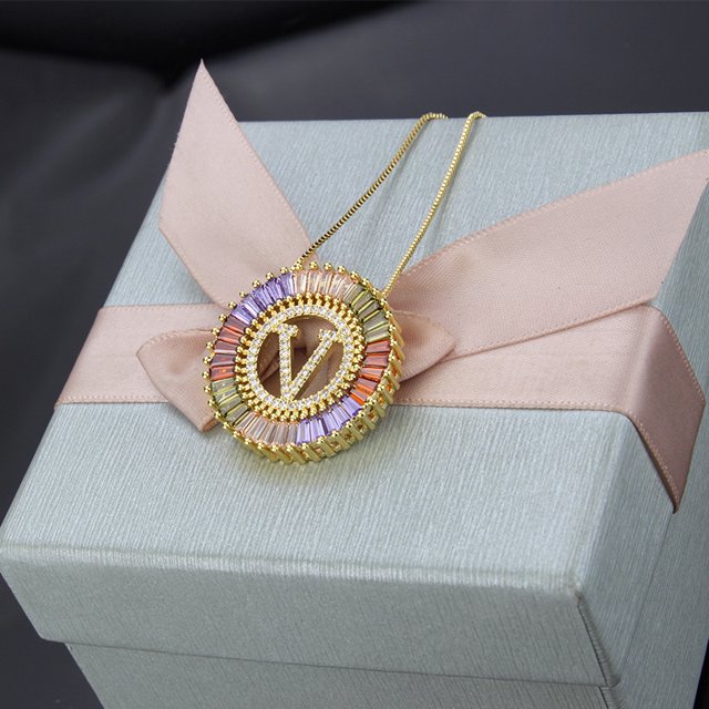 A-Z Alphabet Pendentifs Charmes Femmes Initiale Lettre Chaîne Collier