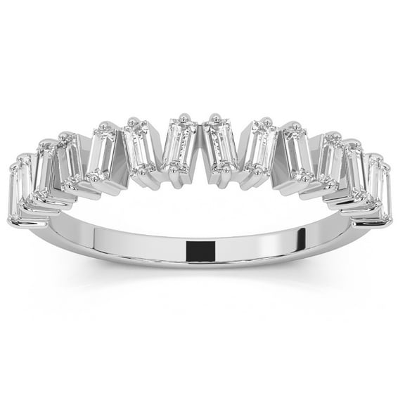 Pompeii 1/2Ct Baguette Designed Anniversary Band 14k Gold Lab Grown (G/H,VS2-SI1)