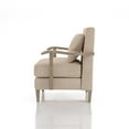 thumbnail image 4 of Furniture of America Ciela Fabric-Like Vinyl Cushioned Accent Chair in Beige, 4 of 5