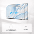 thumbnail image 4 of Mountory Full Motion TV Wall Mount for 26-60" TVs, Swivel and Tilt TV Mount with Single Stud, Max VESA 400x400, up to 77 lbs, 4 of 8