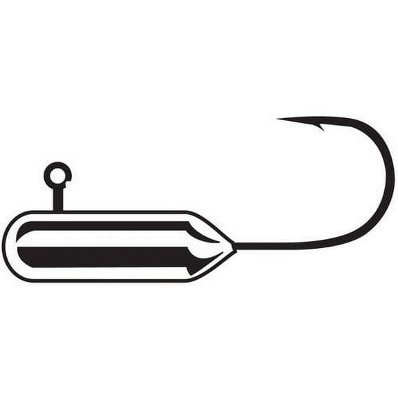 Gamakatsu 503409-1/32 Tube Jighead 1/32 oz Size 2 Hook Nickel Silver