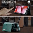 thumbnail image 5 of Allytechgroup Wallet Case for Google Pixel 9 / 9 Pro, PU Leather Wallet Case with Detachable Cards Holder Kickstand Support Wireless Charging Shockproof Protective Bumper for Women Men, Green, 5 of 11