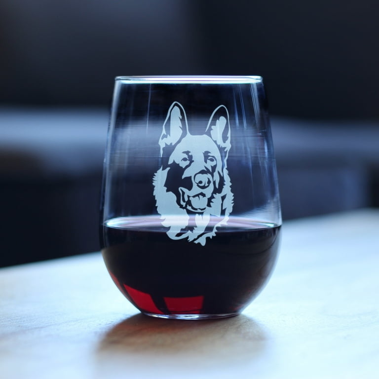 In Dog Wines Stemless Etched Wine Glass — Amanda's Little Shoppe