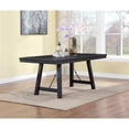 thumbnail image 2 of Coaster Newport Wood Rectangular Trestle Dining Table in Black, 2 of 7
