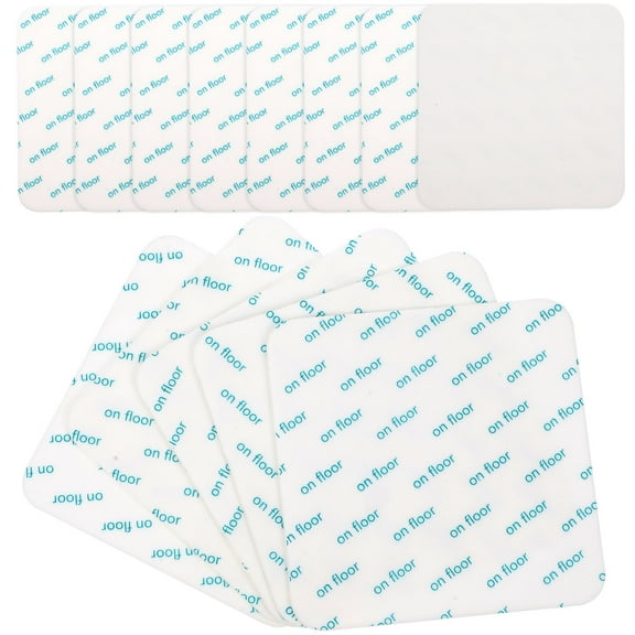 Masteelf 12 Pcs Non Slip Rug Pads Washable Tape For Carpet Gripper White
