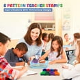 thumbnail image 2 of 4E's Novelty 8 Pack Teacher Stamps Self Inking Grading Stamps Motivational Classroom Stamps for Kids School Use, 2 of 8