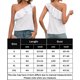thumbnail image 3 of Camisa De Punto Superior Mujeres Cami Top Algodón suelto Sin mangas Sin espalda Ropa de vacaciones (Blanco L) Cgtredaw Para estrenar, 3 of 6