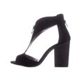thumbnail image 3 of Womens Carlos Carlos Santana Jury Heeled Zip Sandals, Black, 3 of 5
