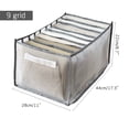 thumbnail image 2 of Sentmoon Underwear Organizer Box 9 Compartment Drawer Divider Storage Bin for Socks Bras Panties Foldable Closet Dresser Organization Home Use, 2 of 2