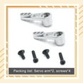 thumbnail image 3 of Dalazy 2 Pcs Modèle de Bras Servo de Voiture RC Pièces de Rechange pour Jouet WL A949 Argent, 3 of 6