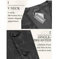 thumbnail image 5 of COOFANDY Vest and Tie Sets for Men 3PC Waistcoat Paisley Jacquard Necktie Pocket Square Formal Tuxedo Vests, 5 of 9