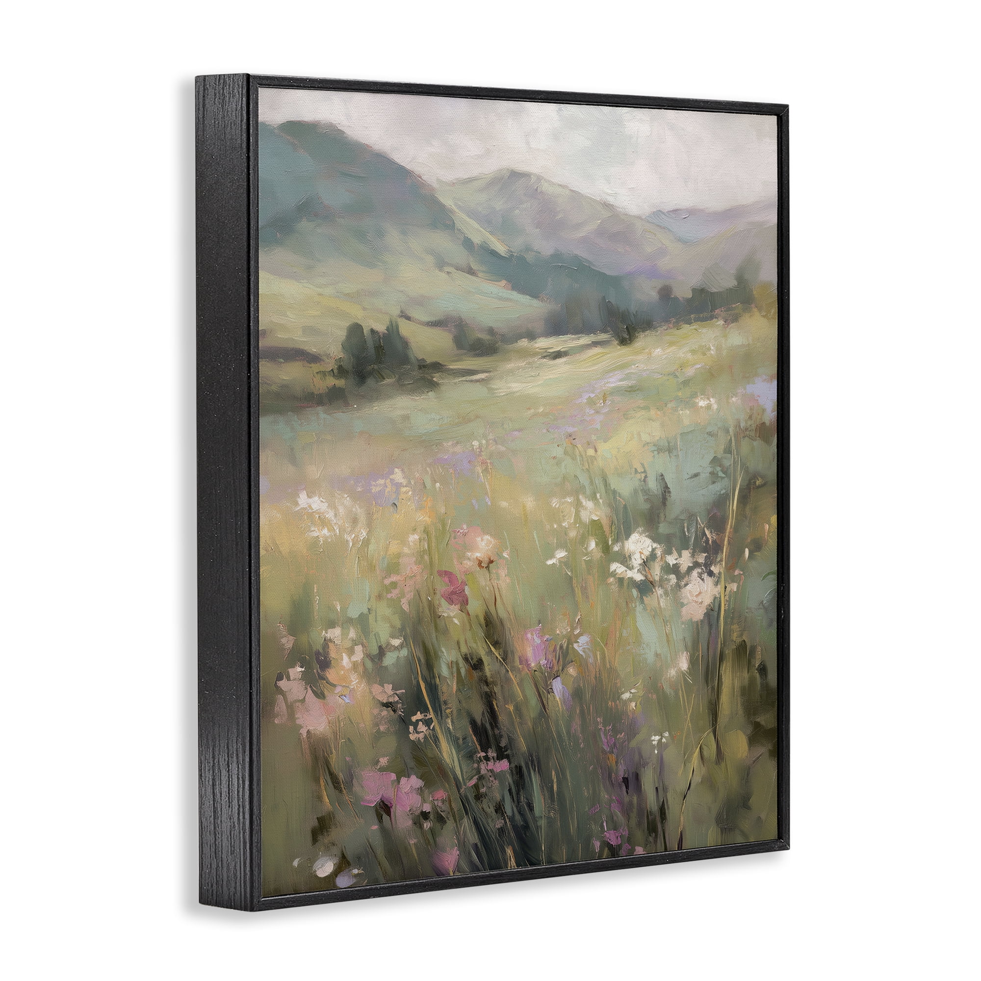 Stupell Industries Sunlit Meadows Landscape Black Framed Giclee Art, design by Svetlana Aleynikova