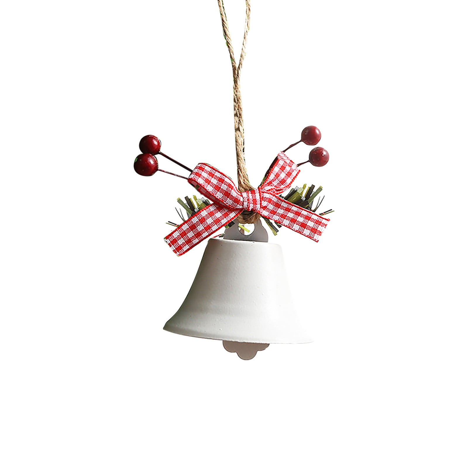 TANGNADE 1 Pc Opening Christmas Bells, Tree Hanging Ornament Metal