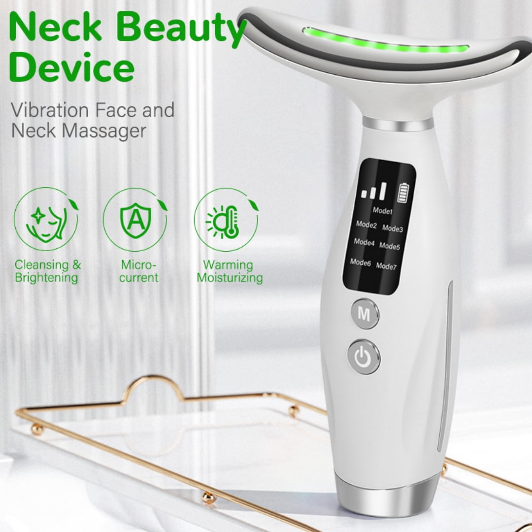 7 in 1 Red Light Face & Neck Massager - Dolphin - like Design, 3 Nursing Modes, for Home Use