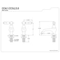 thumbnail image 3 of Kingston Brass CC4L1 Basin Faucet, Polished Chrome, 3 of 3