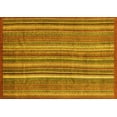 thumbnail image 1 of Ahgly Company Machine Washable Indoor Rectangle Abstract Yellow Modern Area Rugs, 8' x 12', 1 of 4