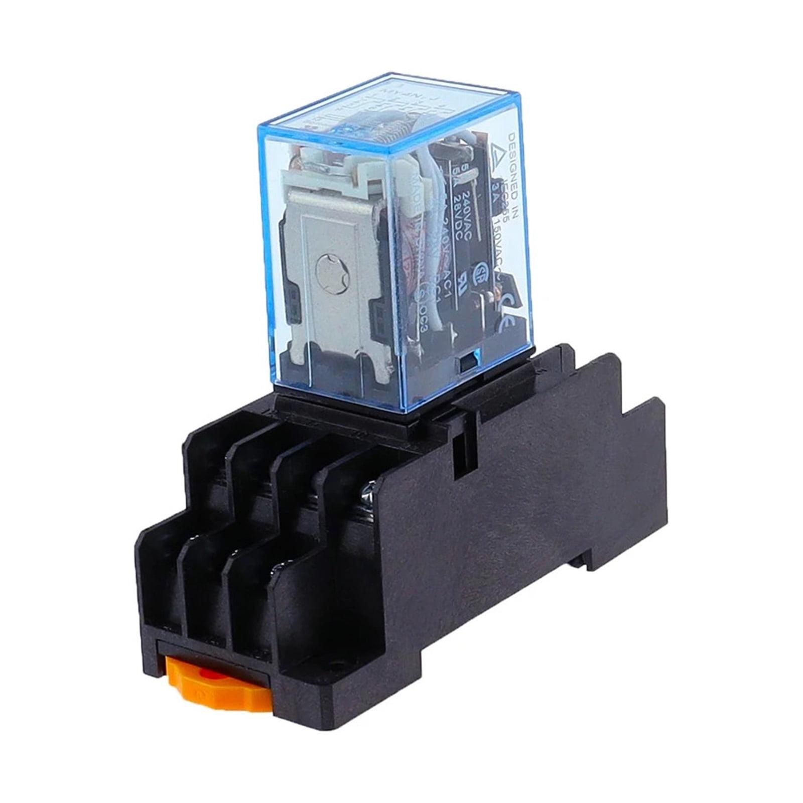 1 set MY4 small Electromagnetic relay Power Relay DC12V DC24V AC110V AC220V Coil 4NO 4NC DIN Rail 14 pins + Base Mini relay