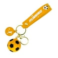thumbnail image 3 of LACKUST European Cup Football Keychain,Clearance Keychains Rings for Keys for Men Women for Car,Pendant Football Jewelry,Yellow, 3 of 8