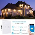 thumbnail image 4 of 1/2/3 Gang WIFI Panel de vidrio táctil hogar Luz LED interruptor inteligente 1 pandilla Yuyangstore Interruptor táctil inteligente, 4 of 8