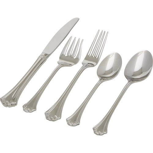 Reed & Barton Country French 5 Piece 18/10 Stainless Steel Flatware Set, Service for 1 Walmart