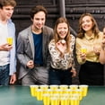 thumbnail image 4 of cssopenss 500 pcs 2 oz Plastic Shot Glasses Yellow Shot Glasses Disposable 2 oz Yellow Party Cups for Drinking Tastings Served Snacks Jello Tastings and Samples, 4 of 7