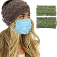 thumbnail image 5 of Diademas de punto para mujer, diadema torcida cálida de invierno con botones para cubierta de máscara facial, cintas para el pelo para envolver la cabeza en clima frío Vhermosa, 5 of 5
