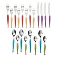 thumbnail image 3 of Gibson Home Casbah 20 Piece Flatware Set with Hanging Rack, Assorted Colors, 3 of 5