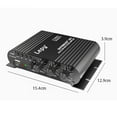 thumbnail image 4 of 2.1CH Power Amplifier 38W x 2R/L Stereo+50W Subwoofer Amplifier Hi-Fi Integrated Mini Speaker Amp Receiver 12V Universal, 4 of 9