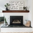 thumbnail image 3 of Luxe Surface 72 inch Floating Shelve Rustic Aged Color Wood Fireplace Mantel, 3 of 6