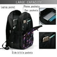 thumbnail image 6 of Wukai Colorful Guitar Travel Laptop Backpack: Business Water-Resistant Bag with USB Charging Port, Ideal College Backpack for Men & Women, 6 of 6
