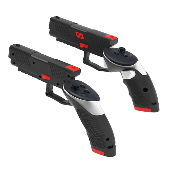 Adecuado para Meta Quest 3, experiencia virtual mejorada con pistola doble para accesorios Quest 3S, gafas VR, funda para pistola