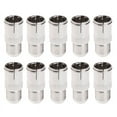 thumbnail image 1 of 10 Pcs Quick Fit F Connector Male Plug To Female Adapter - Push On RF Coaxial, 1 of 3