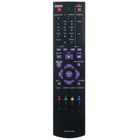 AKB73215304 Replaced Remote Control fit for LG Blu-ray DVD Player BD630 BD640