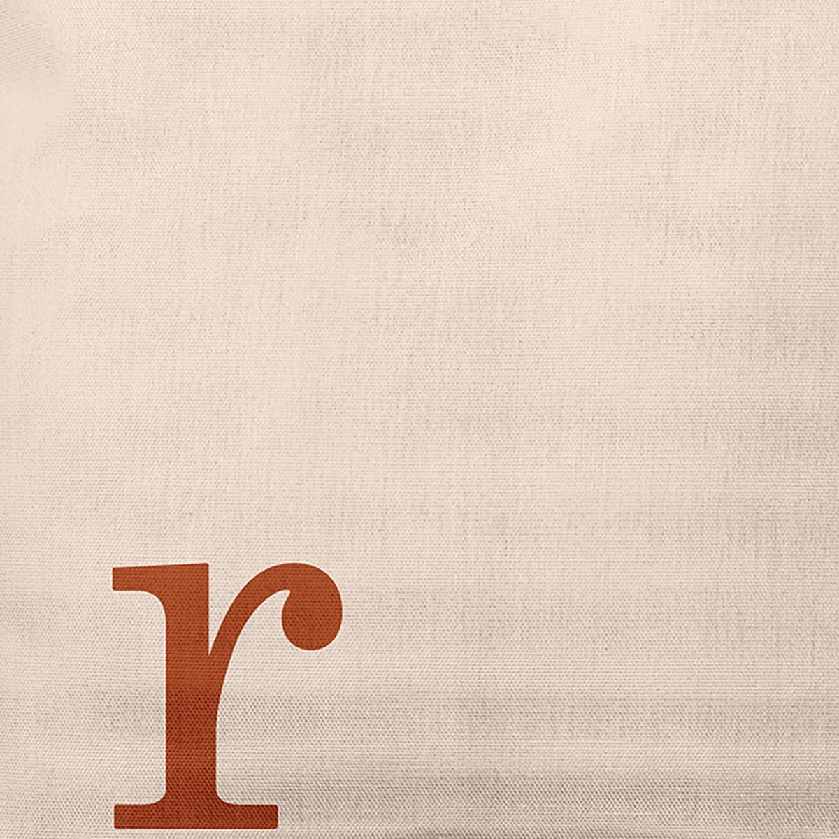 Simply Daisy 16" x 16" Modern Monogram Indoor/Outdoor Polyester Throw Pillow, Sienna