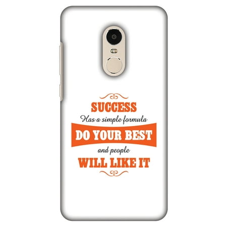 Xiaomi Redmi Note 4 Case, Premium Handcrafted Printed Designer Hard Snap On Case Back Cover for Xiaomi Redmi Note 4 - Success Do Your