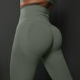thumbnail image 5 of KHONTS Womens Scrunch Butt Lifting Leggings Tummy Control High Waisted Workout Gym Seamless Impact Yoga Pants Grey M, 5 of 7