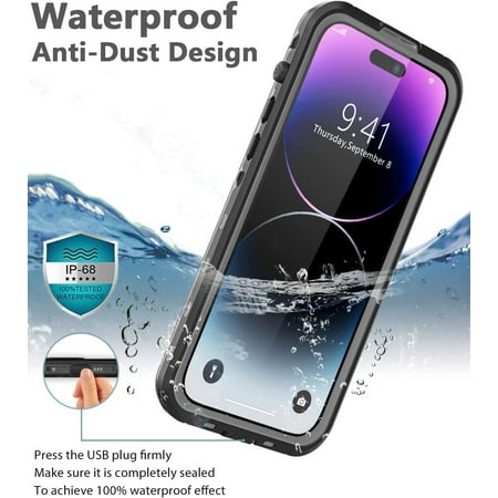 For iPhone 14 Pro Waterproof Case Mag-Safe Shockproof Heavy Duty Cover Built-In Screen Protector