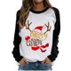 thumbnail image 2 of ICHUANYI Liquidación Navidad Moda Mujer Casual Manga Larga Impreso Señoras Sudaderas Tops ICHUANYI WER202308246977, 2 of 7